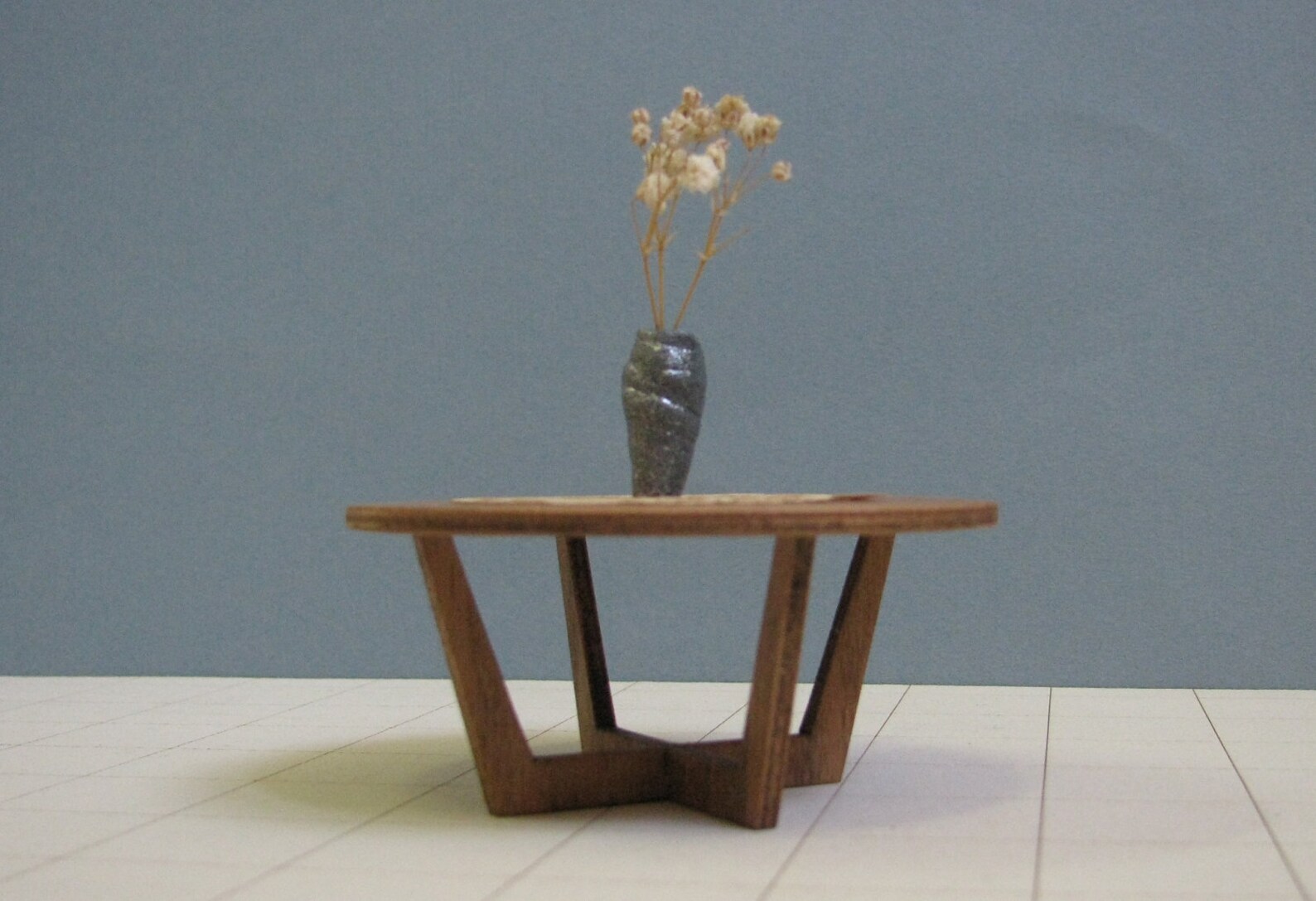 WOODEN COFFEE TABLE 1:12 Scale Model Collectible Miniature - Etsy