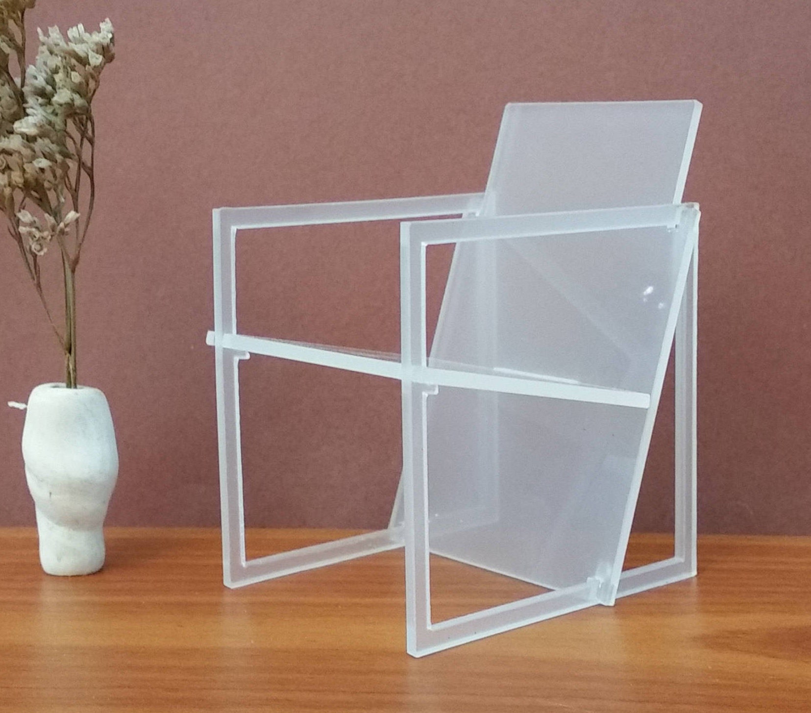 Spectro Chair 1:6 Scale,Kwint,Miniature Dollhouse Furniture,Replica,Modern Minimalist Design Minimodel