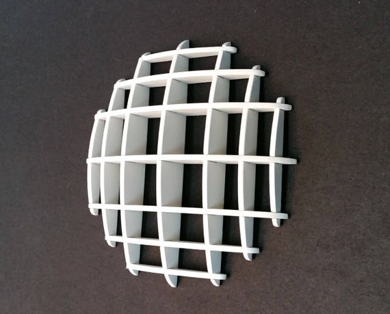 Vaulted Wall Shelves Framework, 1/12 Scale Dollhouse Miniature Furniture