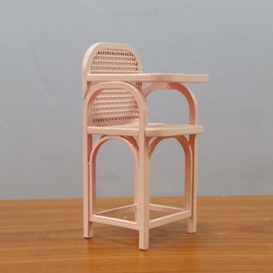 Baby Feeding Stoel, 1/12 Schaal, Miniatuur Dollhouse Meubilair, Collectable,