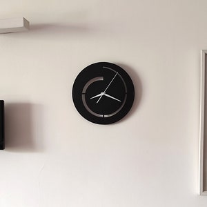 Unique Wall Clock, Hurricane Model, Silent Mechanism, Minimalist Modern Design, Gift image 3