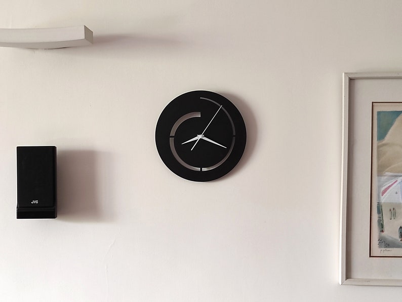 Unique Wall Clock, Hurricane Model, Silent Mechanism, Minimalist Modern Design, Gift image 3
