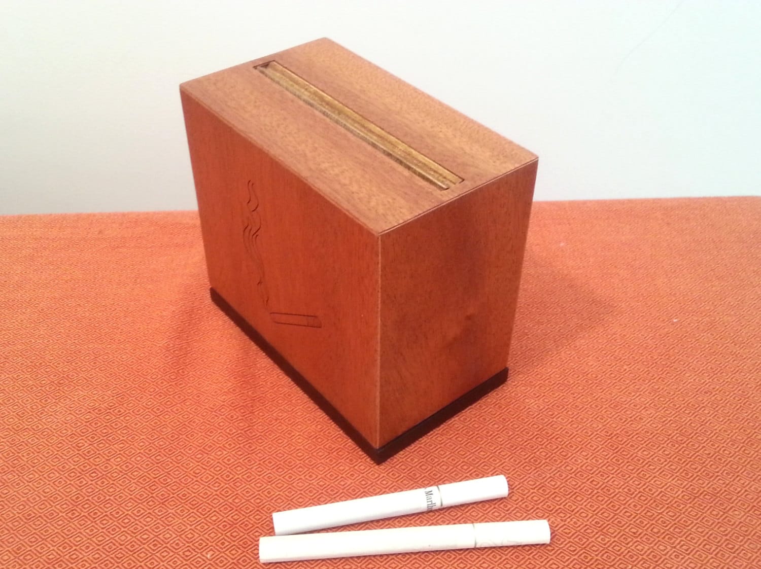 wood cigarette dispenser box Vintage Mechanical Wooden and Industrial Artifacts Birdie Cigarette Dispenser Box in