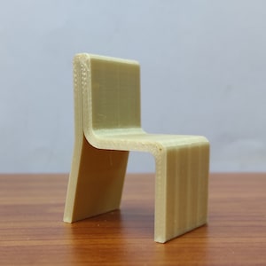 Edge Chair #3, 1 /12 -1/24 Scale, Miniature Replica,Collectable,Dollhouse Furniture , Modern Art Design,Famous Designers Iconic Chairs  70&#39;s