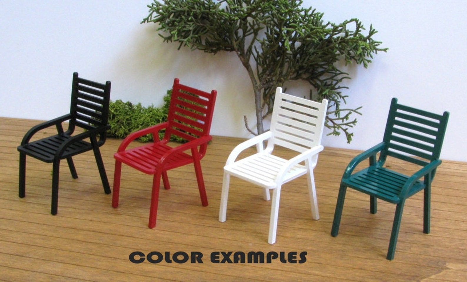 Miniature PATIO DINING SET 1/6 Scale Handmade Dollhouse Etsy