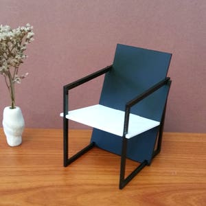 Spectro Chair 1:12 Scale,Kit,Miniature Dollhouse Furniture,Replica,Modern Minimalist Design Minimodel image 4