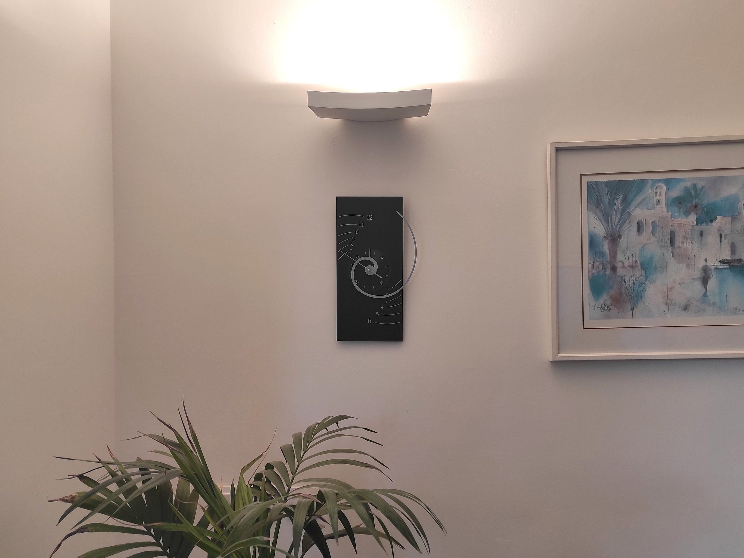 Clock Innoative Designs Exceptional Spiral Wall Clock, Innovative Design, Alpha (α) - Etsy