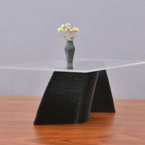 Parametric Unique Rectangle Dining Table,1/6 Scale,Miniature Dollhouse Furniture,Contemporary Design,Modern Minimalist, Stylish image 1