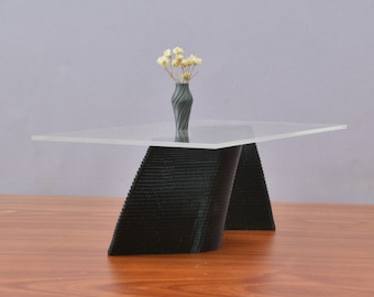 Parametric Unique Rectangle Dining Table,1/6 Scale,Miniature Dollhouse Furniture,Contemporary Design,Modern Minimalist, Stylish