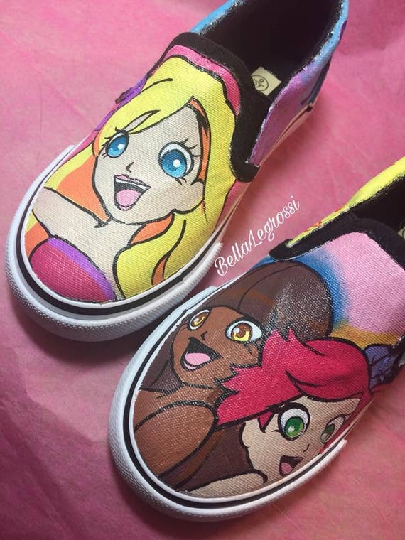 Baskets Lolirock Peintes A La Main Etsy Baskets Lolirock Peintes A La Main Etsy