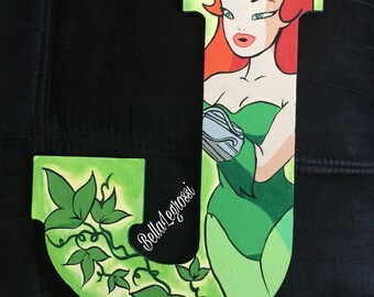 Custom Batman & villians decorative letter