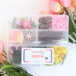 Spring Ahead Spring Themed Sensory Box Loose Parts Play Tinker Tray Montessori