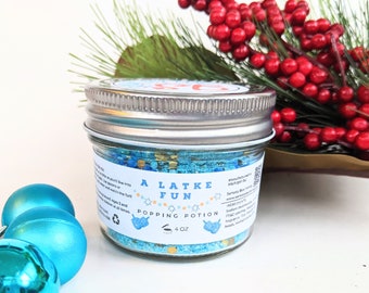 Hanukkah Popping Potion | A Latke Fun | Scented Magic Spells Sensory STEAM Fizzy Christmas Activity Jars Charm Wizard Witch Experiments Gift