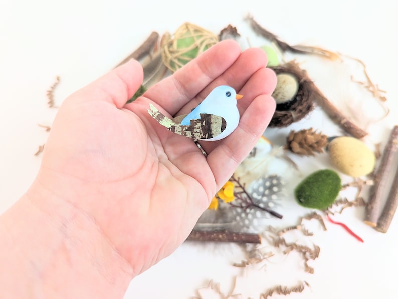 Bird Themed Sensory Box | Loose Parts Tinker Tray Montessori | Nature Bird Activity Kit | Bird Nest Exploration Set | Invitation to Play bild 10