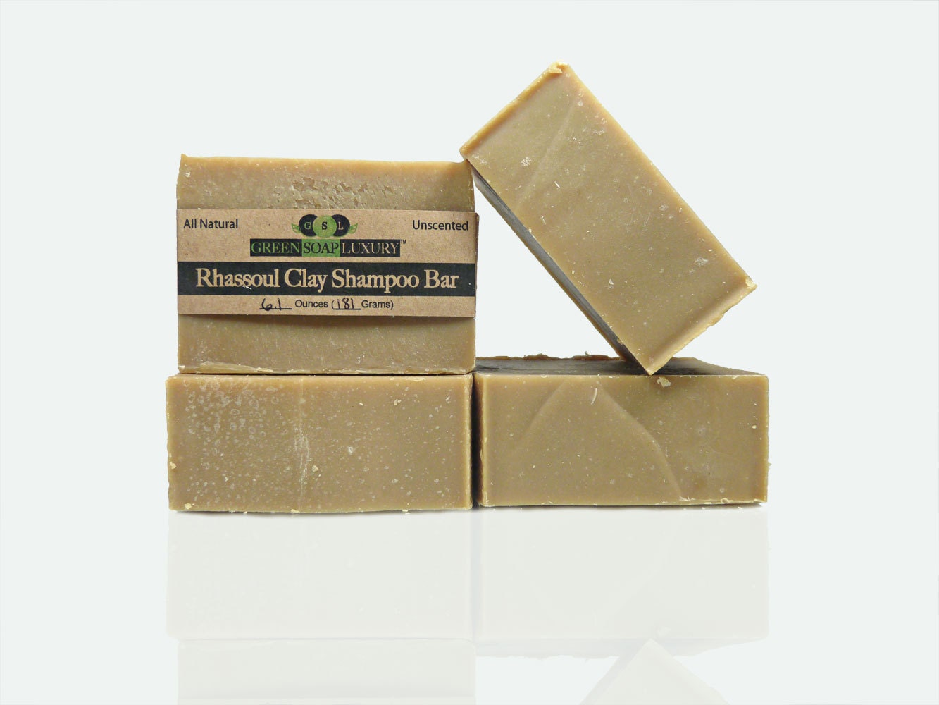 Rhassoul Clay Shampoo Soap Bar 6.2 to 6.6 oz UNSCENTED Etsy