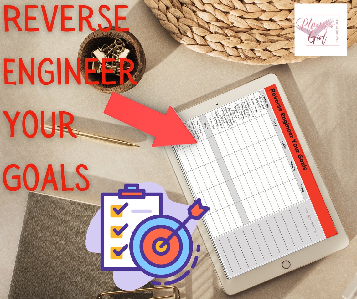 Real Estate Agent Goalplanning Goal Planner Real Estate Etsy UK