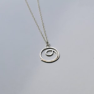 Collana d&#39;argento di gratitudine, simbolo di ringraziamento quotidiano, spirituale minimalista, gioielli yoga simbolici, consapevolezza quotidiana grata, ciondolo speciale