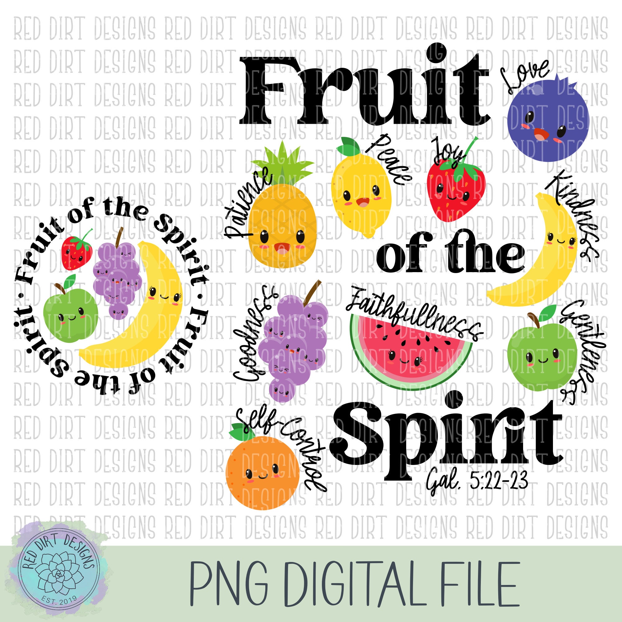 Fruits Of The Spirit Svg For Cricut Sublimation Files - Inspire Uplift