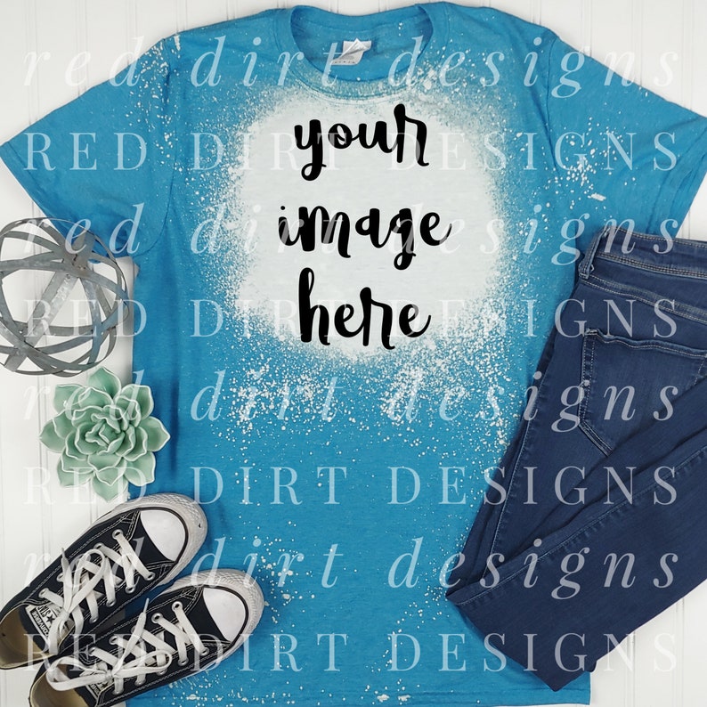 Download Tee Shirt Design Mock Up Gildan Softstyle 640 Bleached ...