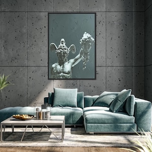 Perseus and Medusa, a downloadable print painted by Charlotte Dalton