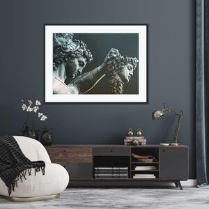 Perseus and Medusa, digital download of an original painting by Charlotte Dalton