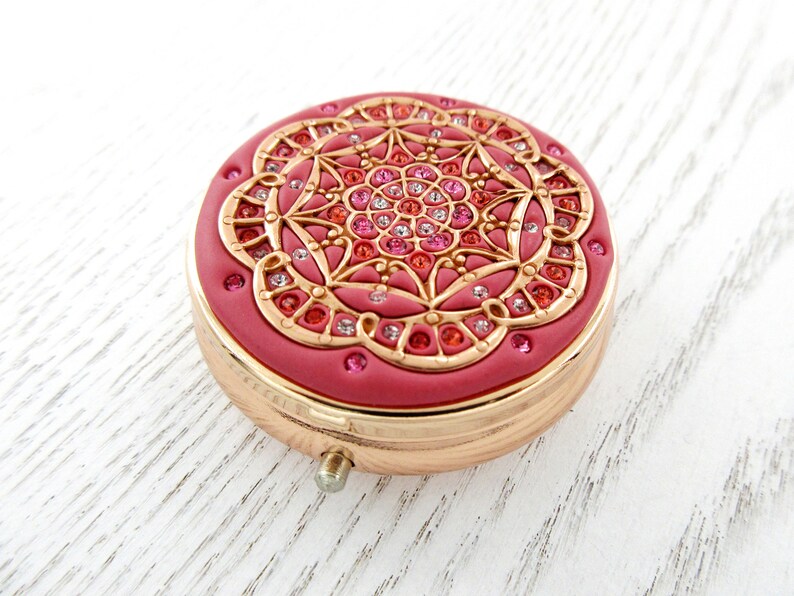 PICK YOUR COLOR Rose Gold Pill Box Case Organizer/ Mint Box Etsy