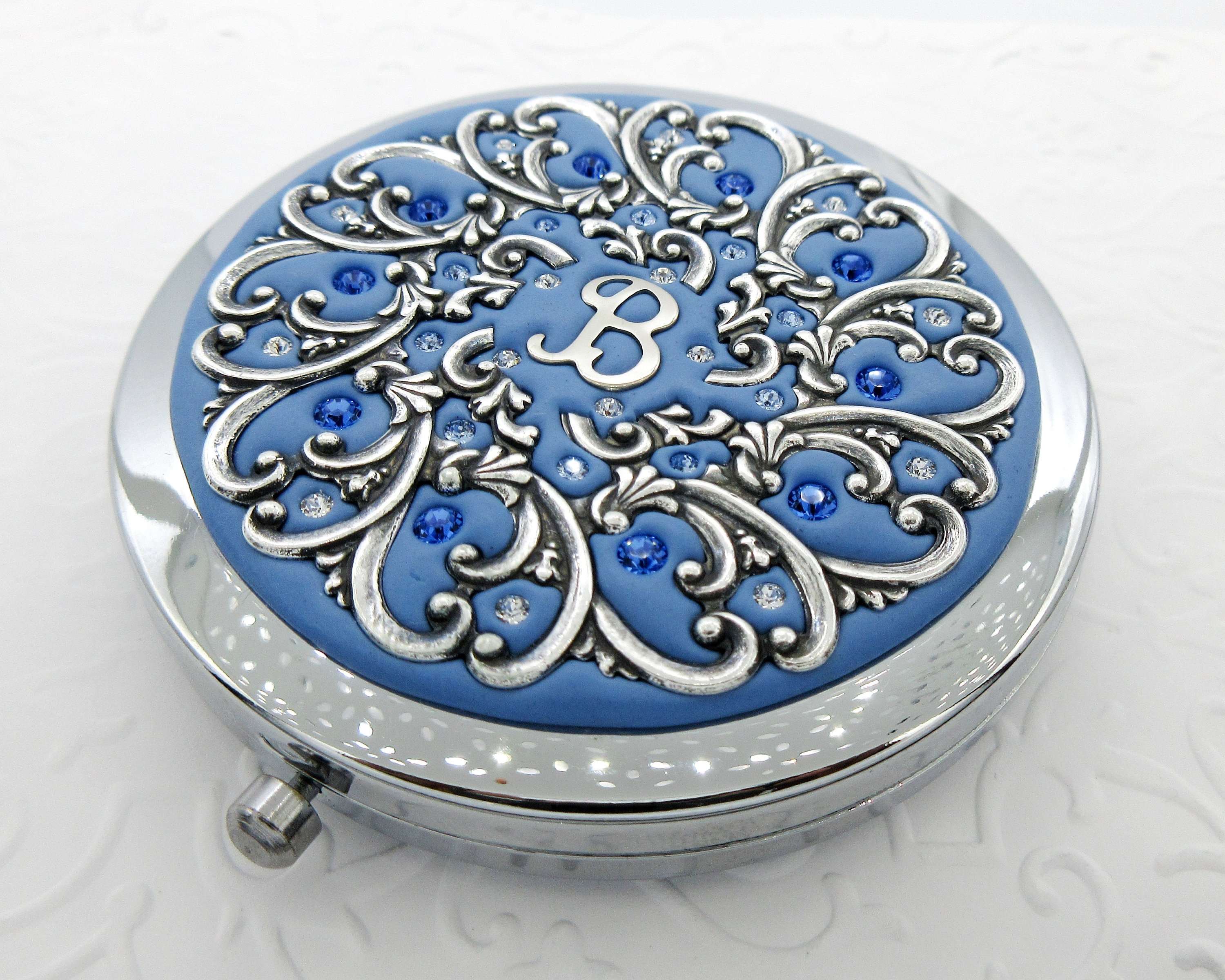 Something Blue Compact MirrorPersonalized Something Etsy