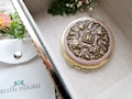 PICK YOUR COLOR | Gold Compact Mirror |Personalized Bridesmaids Gift Wedding Party | Compact Mirror with Free Gift Wrap product logo