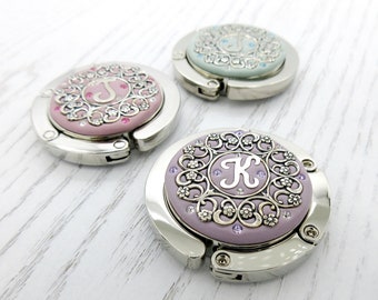 PICK YOUR COLOR | Personalized Bridesmaid Purse Hanger Hook | for Bridesmaids Wedding Shower Gifts