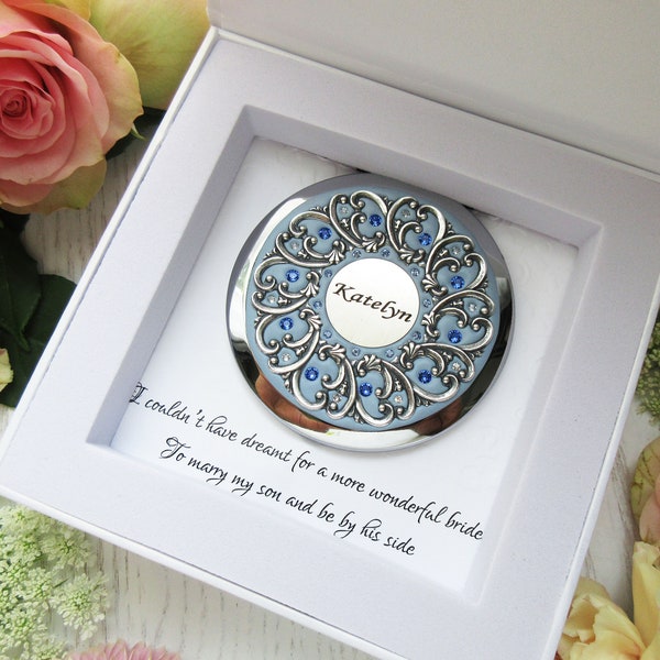 New! Daughter-in-law Gift | New Bride Gift | Mother-in-law gift for Bride |  Compact Mirror Gift, Bridal Compact Mirror, Unique Bridal Gift