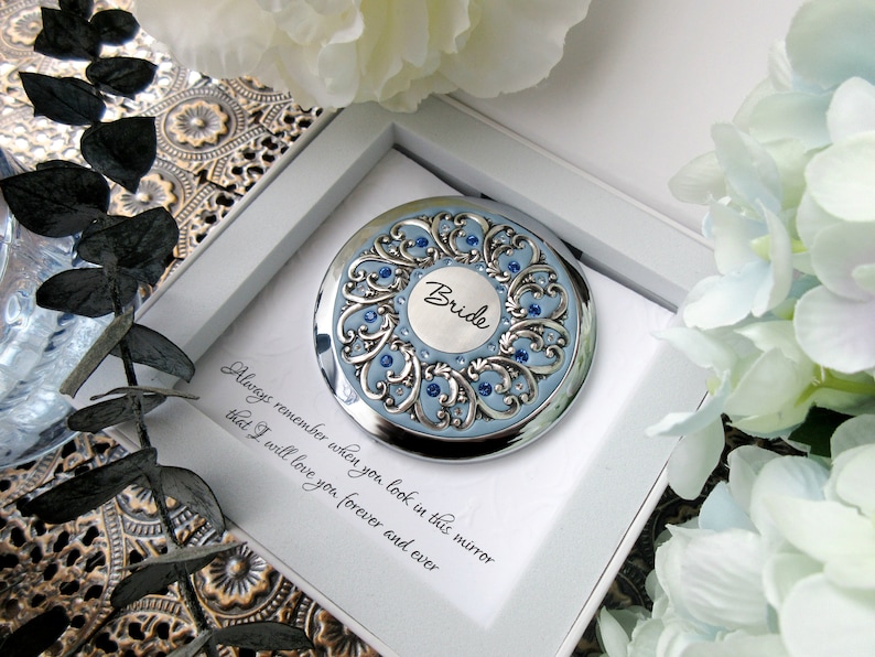 Daughter Bridal Gift  Bride Gift from Mom  Bridal Compact image 1