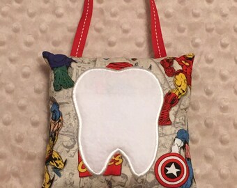 Super hero’s Tooth Fairy Pillows, toothfairy pillows