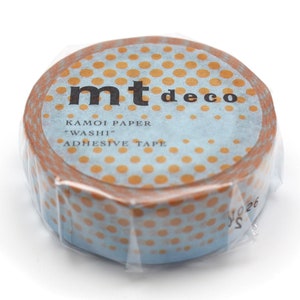 mt Deco Washi Tape 'POP DOT BLUE',m BuJo/Planner/Happy Mail/Stationery/Japanese Masking Tape/Pen Pal Deco Tape