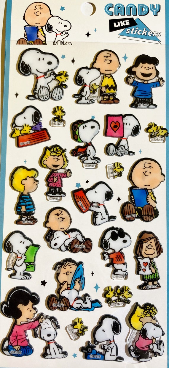Snoopy/peanuts Candy Like Stickers, the Peanuts Gang Happy Mail, Harley,  Junk Journal, Skating, Deco Stickers, Stationery, Collecting. -  Hong  Kong