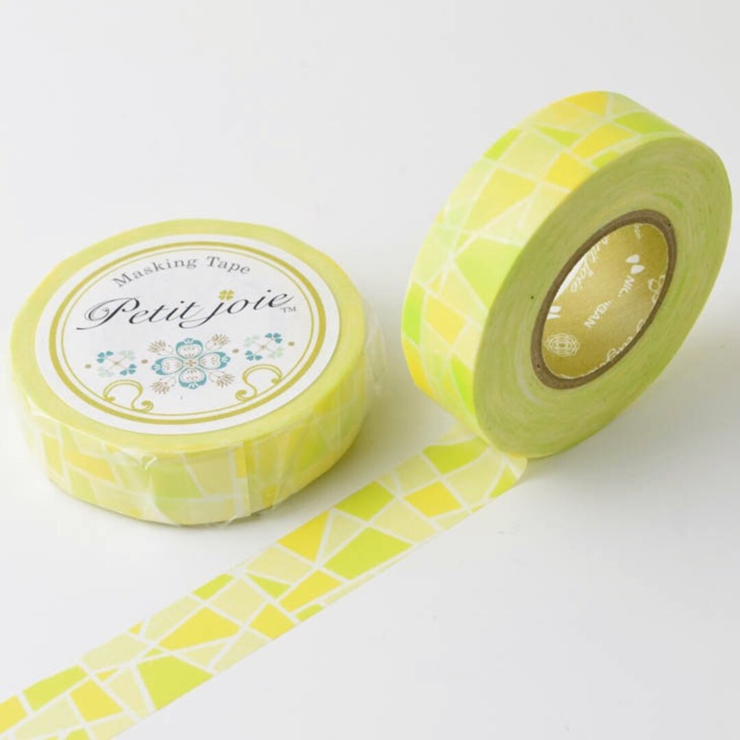 Stained Glass Washi Tape in Yellow From Petit Joie GIANT 18 Etsy