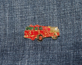 Measure Iowa Vintage 1987 Collectible Souvenir Pin Back Button Optimist Meeting Waterloo Terrific graphics with fun fire truck details
