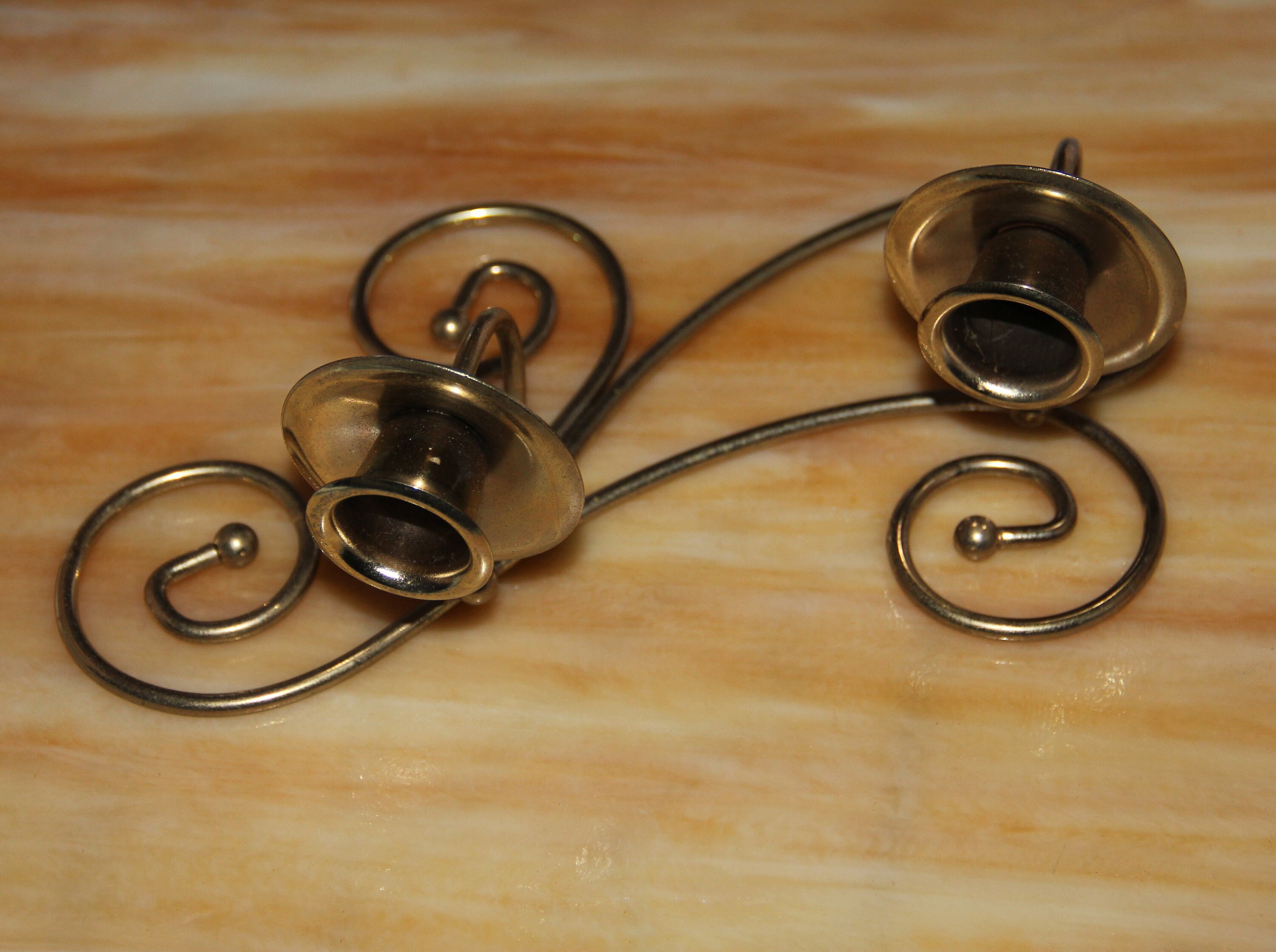 Gold Tone Wall Sconce Candle Holder Votive Cup Wall Sconce Etsy