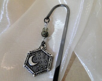 Celestial Moon & Sparkle Bookmark