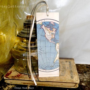 Antique Map Hemispheres Bookmark