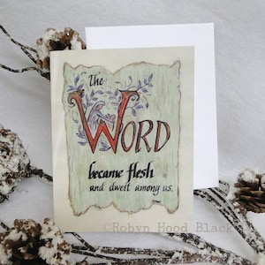 The Word became flesh... Christmas Cards pack of 8 blank cards