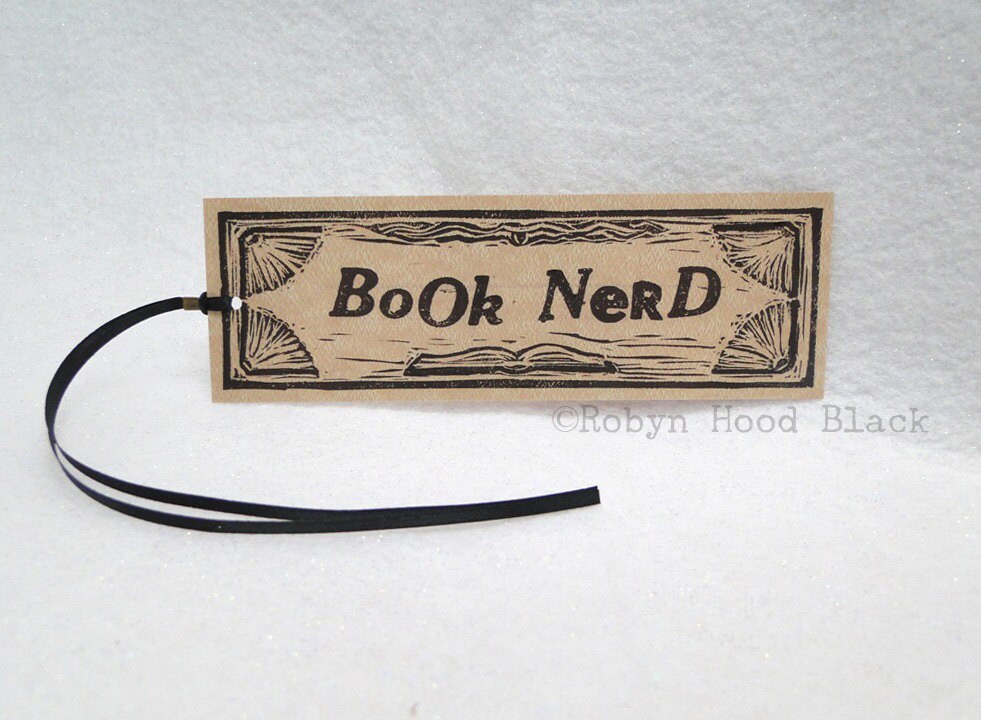 Book Nerd Bookmark 2 X 6 - Etsy