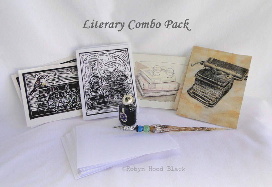 Literary Combo Pack Note Cards - Etsy