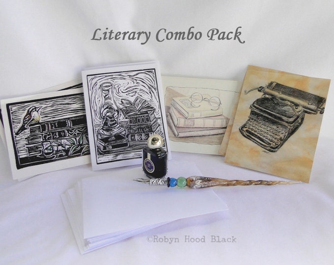 Book Postcards/surprise Mix of Bookish Postcard Set Etsy