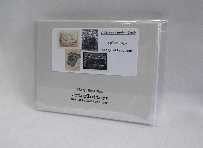 Literary Combo Pack Note Cards - Etsy