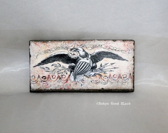Americana Eagle Vintage Image  2" X 4" magnet