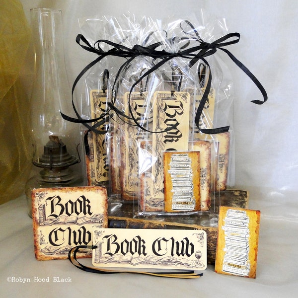 Book Club Gift Pack Bundle - Bookmarks, Magnets and Coasters