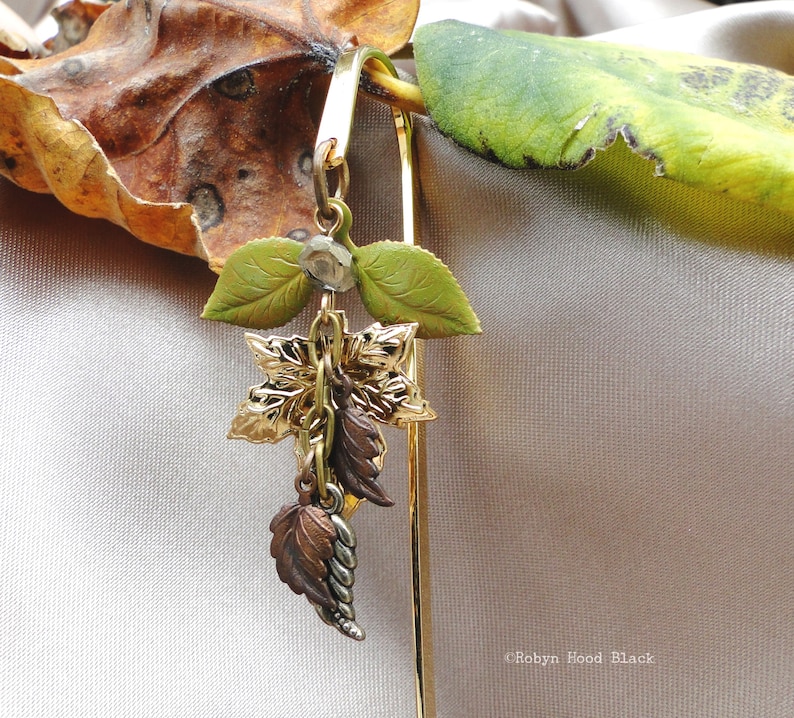 Fancy Fall Leaves Bookmark image 2