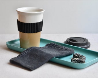 Ceramic Travel Mug, Coffee Tumbler, Porcelain To Go Mug, Outdoor Mug, Camping Drinkware, Lidded Travel Mug, Ceramic Commuter Mug With Lid