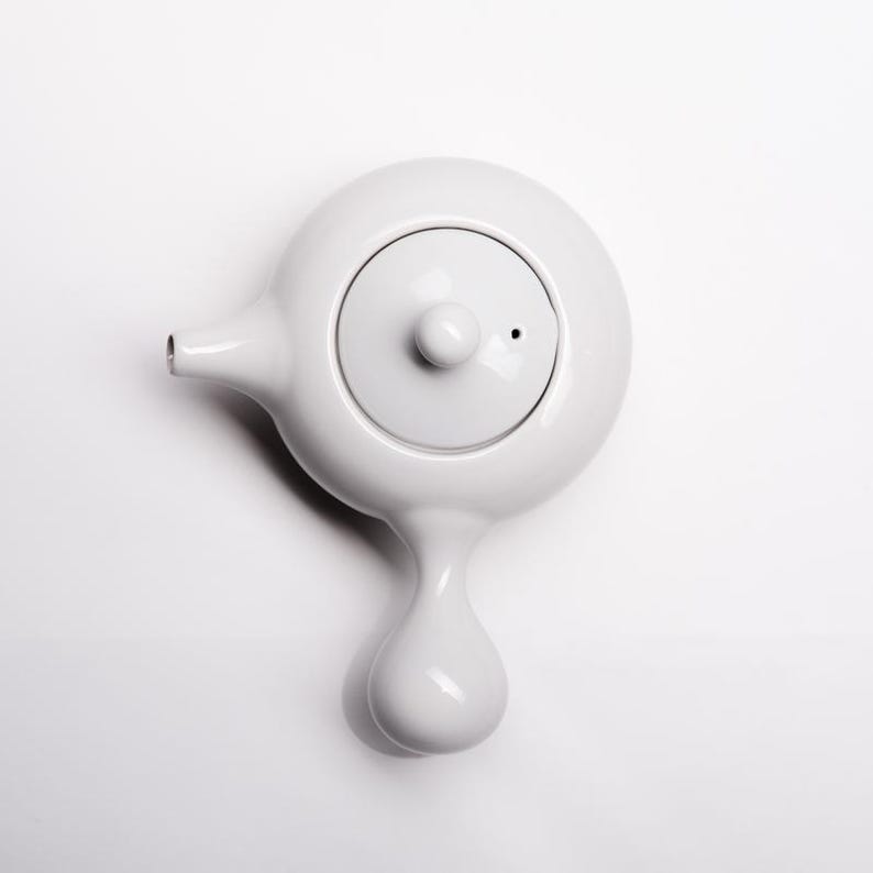 Orange Kyusu Teapot with Infuser: Modern Japanese Stoneware image 10