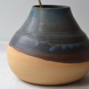 Blue and Brown Vase, Ceramic Flower Vase, Japanese Pottery, Ikebana ...